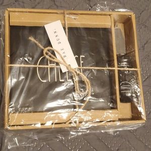Rae Dunn Cheese Plate & Knife Set